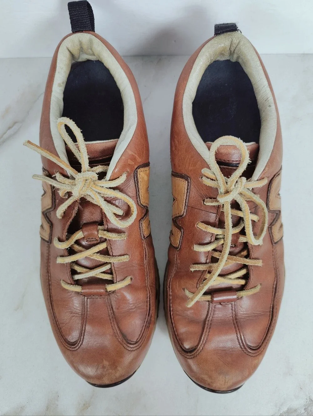 Merrell Men's Downforce Tan Brown Leather Sneakers, Sz 8